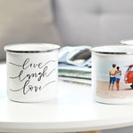 Emaille- Tasse personalisiert